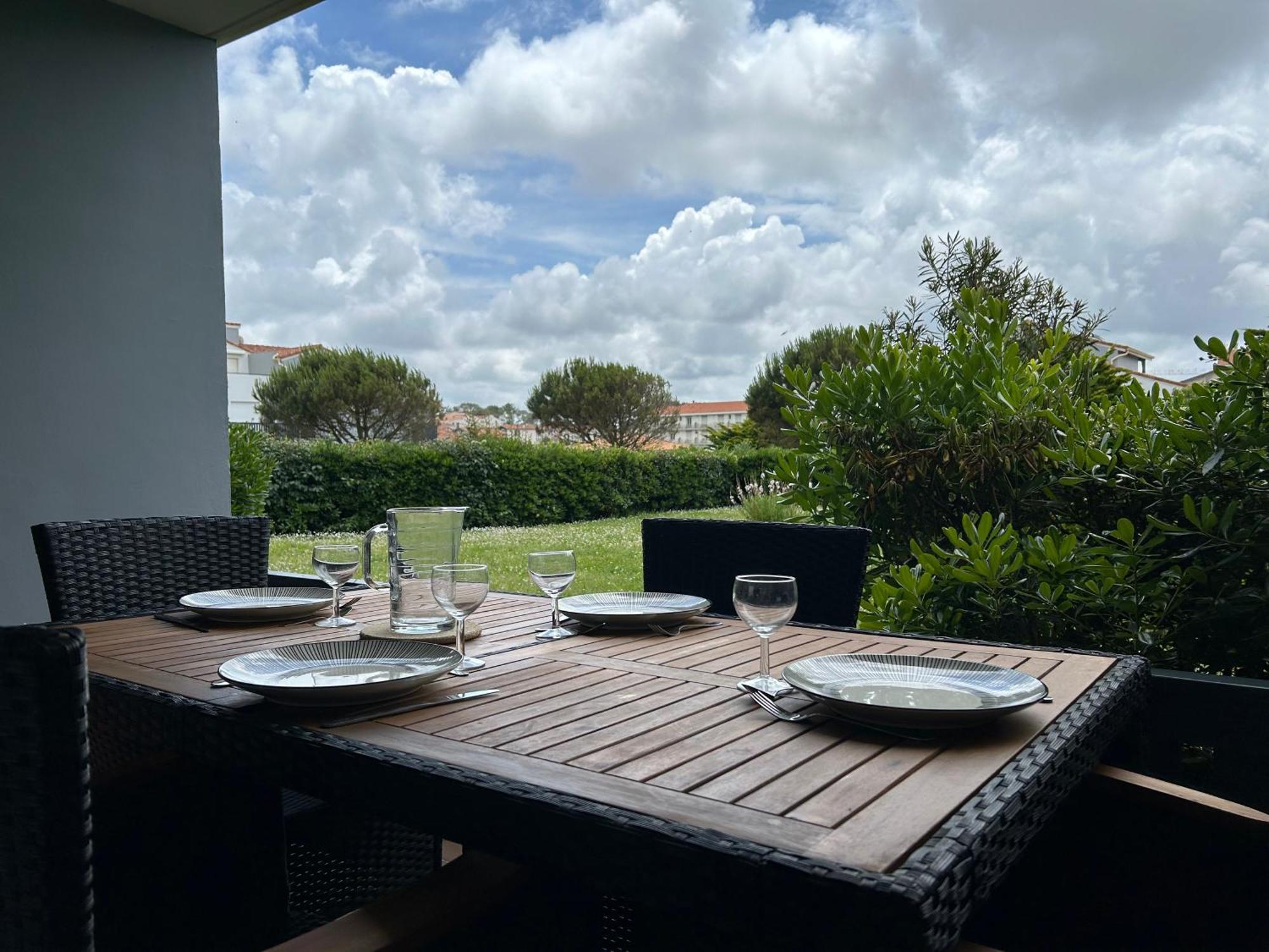 Studio Plage De Capbreton Avec Terrasse Exterior foto